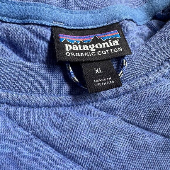Patagonia Organic Cotton Quilt Crew - Women's XL - Float Blue - Picture 3 of 6